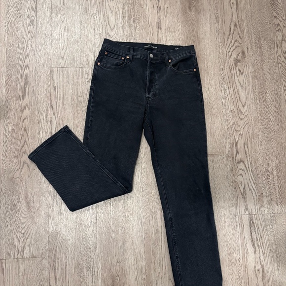 Aritzia Denim Forum The Arlo Hi-rise Straight Jean (Black) - Picture 6 of 6